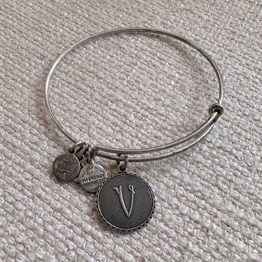 Initial V, Gently Worn Alex & Ani Bracelet